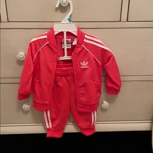 Adidas Pink Track Suit 3-6 months